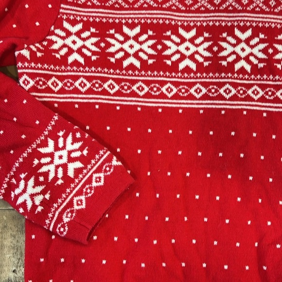 Hanna andersson fairisle snowflake drop waist sweater dres - Picture 2 of 5